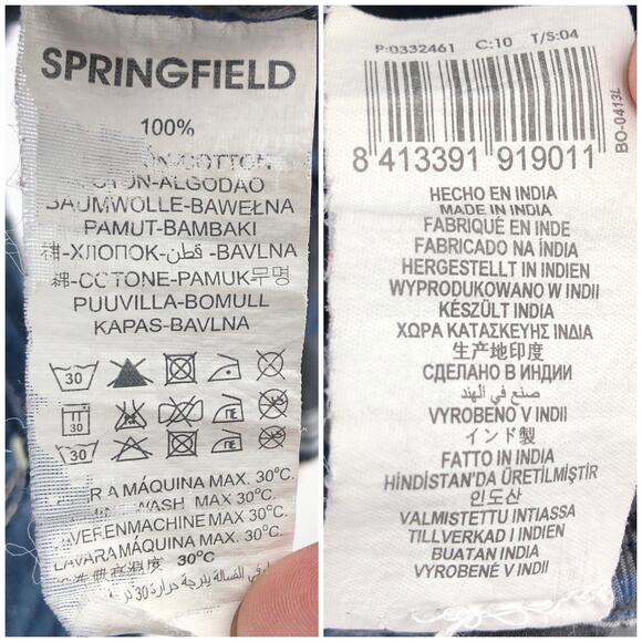 Springfield LARGE Gray Plaid Certified Smart Pearl Snap Boyfriend Shirt - Picture 6 of 7